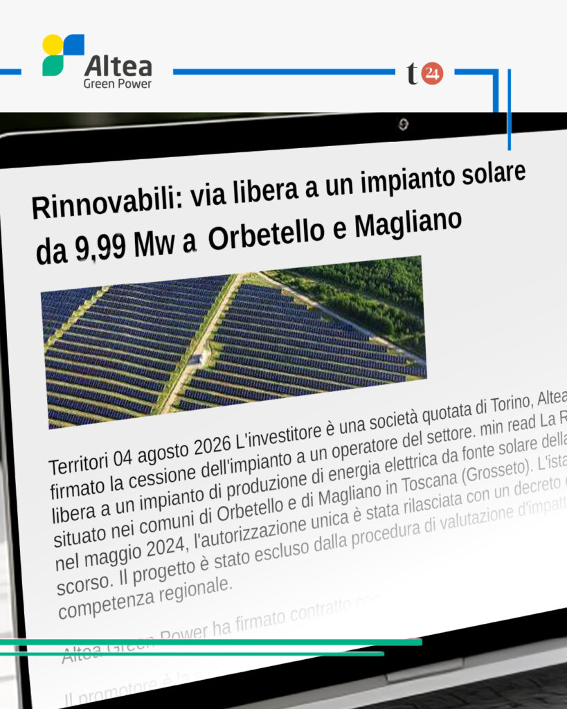 solar PV Tuscany